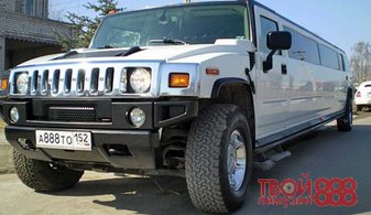 Свадебный лимузин Hummer H2 № Т2370, белый