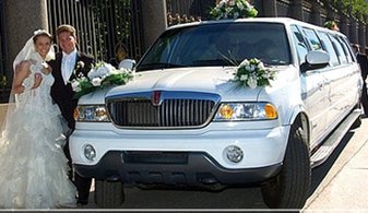Свадебный лимузин Lincoln Navigator № Л2445, белый