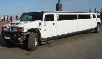 Свадебный лимузин Hummer H2 № П2572, белый
