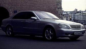 Машина на свадьбу Mercedes-Benz W220 lang № J2623, серебристый