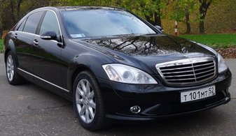 Машина на свадьбу Mercedes-Benz W221 № J2634, черный