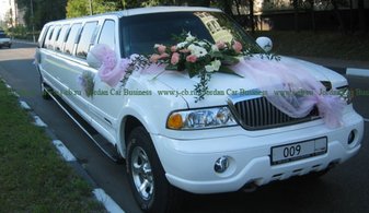 Свадебный лимузин Lincoln Navigator № J2647, белый