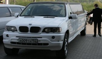 Свадебный лимузин BMW X5 № П2679, белый