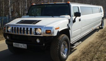 Свадебный лимузин Hummer H2 № П2683, белый
