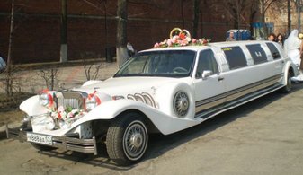 Свадебный лимузин Excalibur Phantom № Л2756, белый