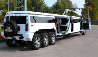 Свадебный лимузин Hummer H2 Limousine № J4288, белый