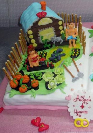 Торт на свадьбу М20195 - Кондитерская Медовик