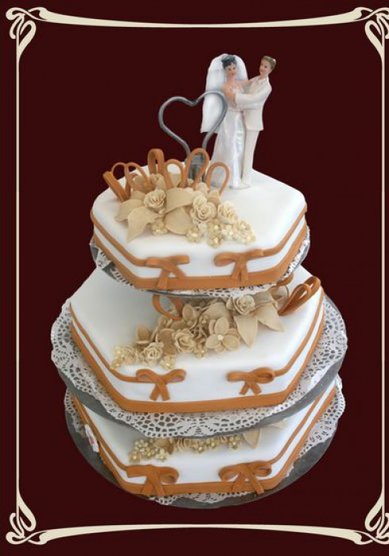 Торт на свадьбу C23 (А21649) - Кондитерская Аркис