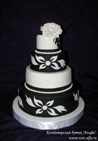 Торт на свадьбу б25417 - Кондитерский бутик Альфа