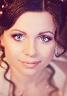 Cвадебная прическа Е13044 с собранными волосами