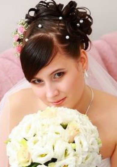 Свадебная прическа Н12827 - Стилист-визажист Натали Крутова