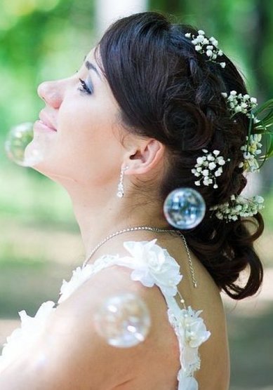 Прическа на свадьбу Н12830 - Стилист-визажист Натали Крутова