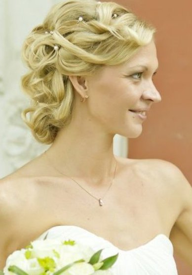 Свадебная прическа Т12897 - Стилист-визажист Татьяна Яблокова - Волычева
