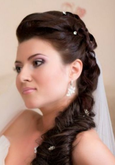 Прическа на свадьбу И13058 - Художник-модельер по причёскам, стилист-визажист Ирина Костальская...