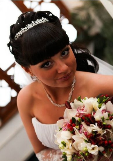 Свадебная прическа И13059 - Художник-модельер по причёскам, стилист-визажист Ирина Костальская...