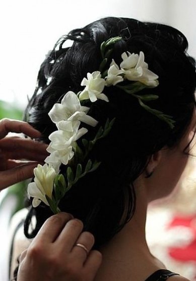 Свадебная прическа Л13067 - Стилист-визажист Любовь Букетова