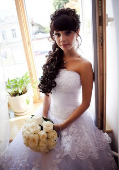 Прическа на свадьбу Т13182 - Стилист-визажист Татьяна Яблокова - Волычева