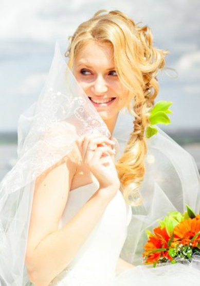 Прическа на свадьбу Е15378 - Стилист-визажист Елена Короткова