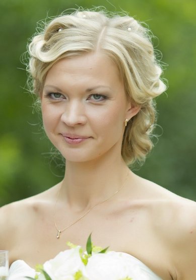 Свадебная прическа Т15747 - Стилист-визажист Татьяна Яблокова - Волычева