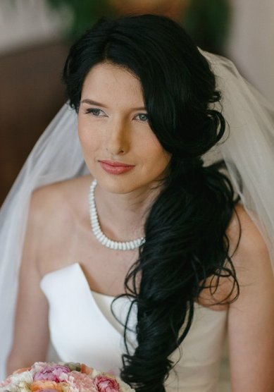 Прическа на свадьбу Т15752 - Стилист-визажист Татьяна Яблокова - Волычева