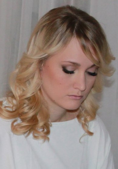 Прическа на свадьбу Т15754 - Стилист-визажист Татьяна Яблокова - Волычева