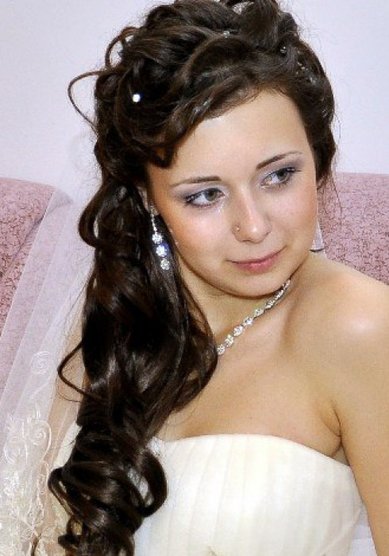 Прическа на свадьбу Т15760 - Стилист-визажист Татьяна Яблокова - Волычева