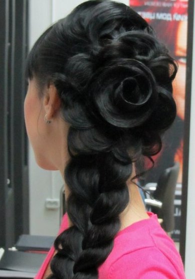 Прическа на свадьбу О16178 - Стилист-визажист CHARM factory