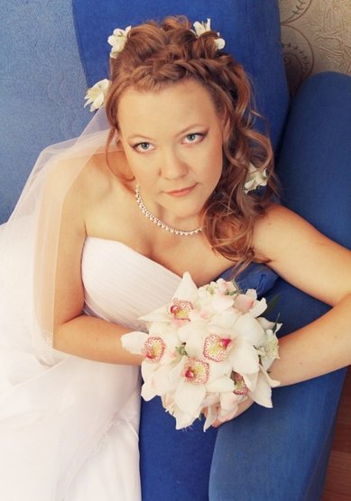 Свадебная прическа Е16585 - Стилист-визажист Елена Короткова