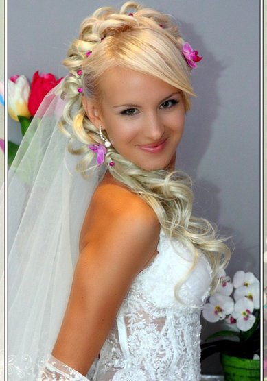 Прическа на свадьбу Е16588 - Стилист-визажист Елена Короткова