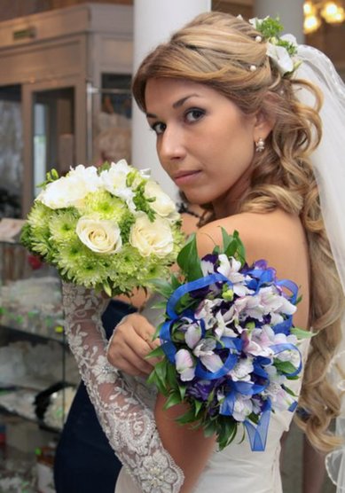 Прическа на свадьбу Е16590 - Стилист-визажист Елена Короткова