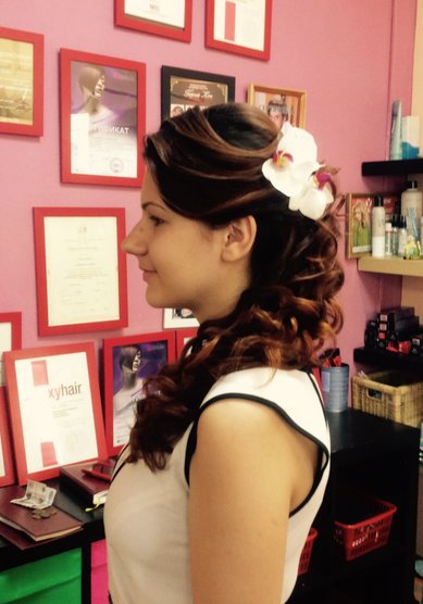 Прическа на свадьбу Е18048 - Стилист-визажист Елена Короткова