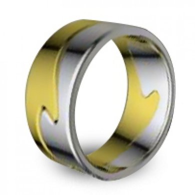 Обручальное кольцо WED-1001-З2303 - Ювелирная мастерская Золотая модель