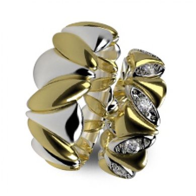 Обручальные кольца WED-1011 | WED-1011-З2313 - Ювелирная мастерская Золотая модель