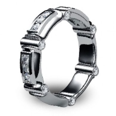 Обручальное кольцо WED-1015-З2317 - Ювелирная мастерская Золотая модель