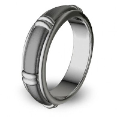 Обручальное кольцо WED-1016-З2318 - Ювелирная мастерская Золотая модель