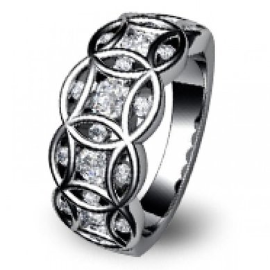 Обручальное кольцо WED-1019-З2320 - Ювелирная мастерская Золотая модель