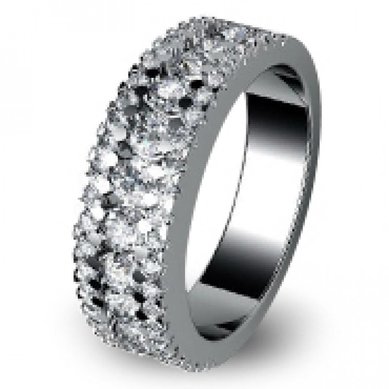 Обручальное кольцо WED-1022-З2322 - Ювелирная мастерская Золотая модель