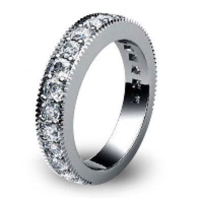 Обручальное кольцо WED-1088-З2323 - Ювелирная мастерская Золотая модель