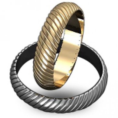 Обручальные кольца WED-1171 | WED-1171-З2329 - Ювелирная мастерская Золотая модель