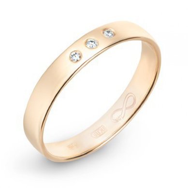 Обручальное кольцо R01-WED-00003-М7777 - Ювелирная компания Московский ювелирный завод