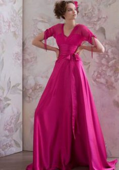 Вечернее платье 419-P22159. А-силуэт, длинное со шлейфом.