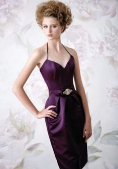 Вечернее платье 405-P22168. С прямой юбкой, короткое без шлейфа.