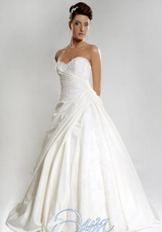 Свадебное платье L22303. А-силуэт, длинное без шлейфа.