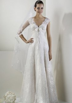 Свадебное платье L22310. А-силуэт, длинное без шлейфа.