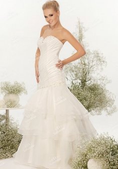 Свадебное платье L22315. Силуэт Русалка (Рыбка), длинное без шлейфа.