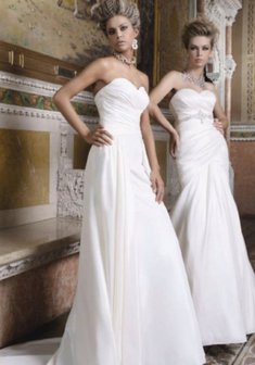 Свадебное платье L22320. В греческом стиле, длинное со шлейфом.