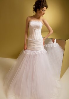 Свадебное платье M22432. Силуэт Русалка (Рыбка), длинное без шлейфа.