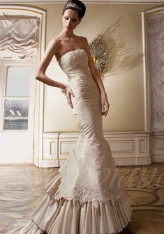 Свадебное платье Анжелина-G22619. Силуэт Русалка (Рыбка), длинное со шлейфом.