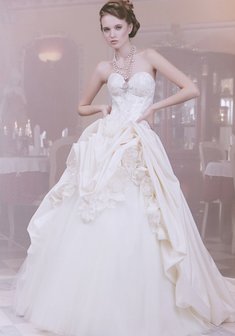 Свадебное платье S22681. С пышной юбкой, длинное со шлейфом.