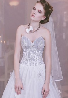 Свадебное платье S22683. С пышной юбкой, длинное без шлейфа.